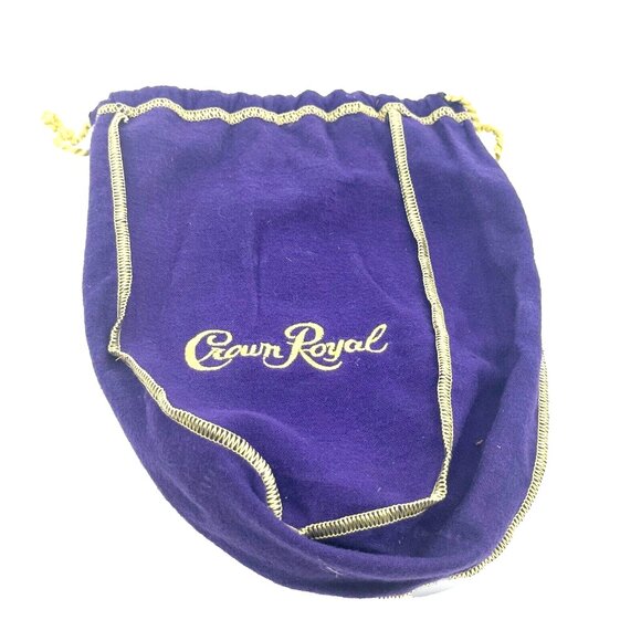 CROWN ROYAL Purple + Gold Drawstring Bag 13" - Picture 5 of 10